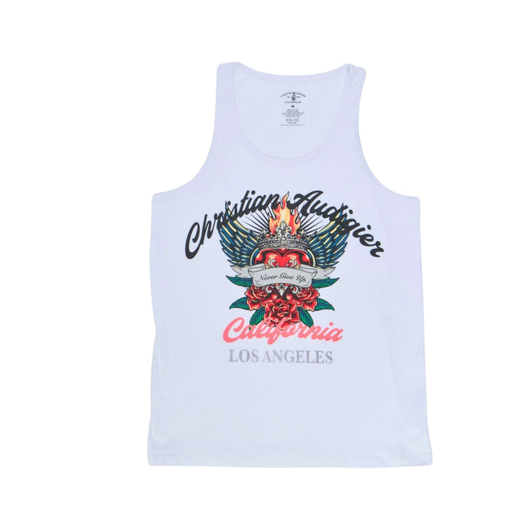 White Audigier California Tank by Christian Audigier