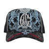 Crown and Lions Trucker Hat by Christian Audigier