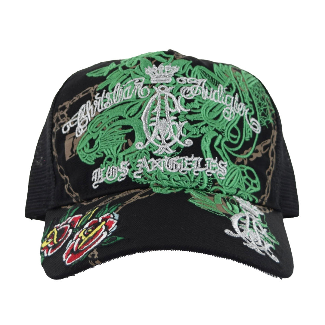 Roses & Panther Trucker Hat