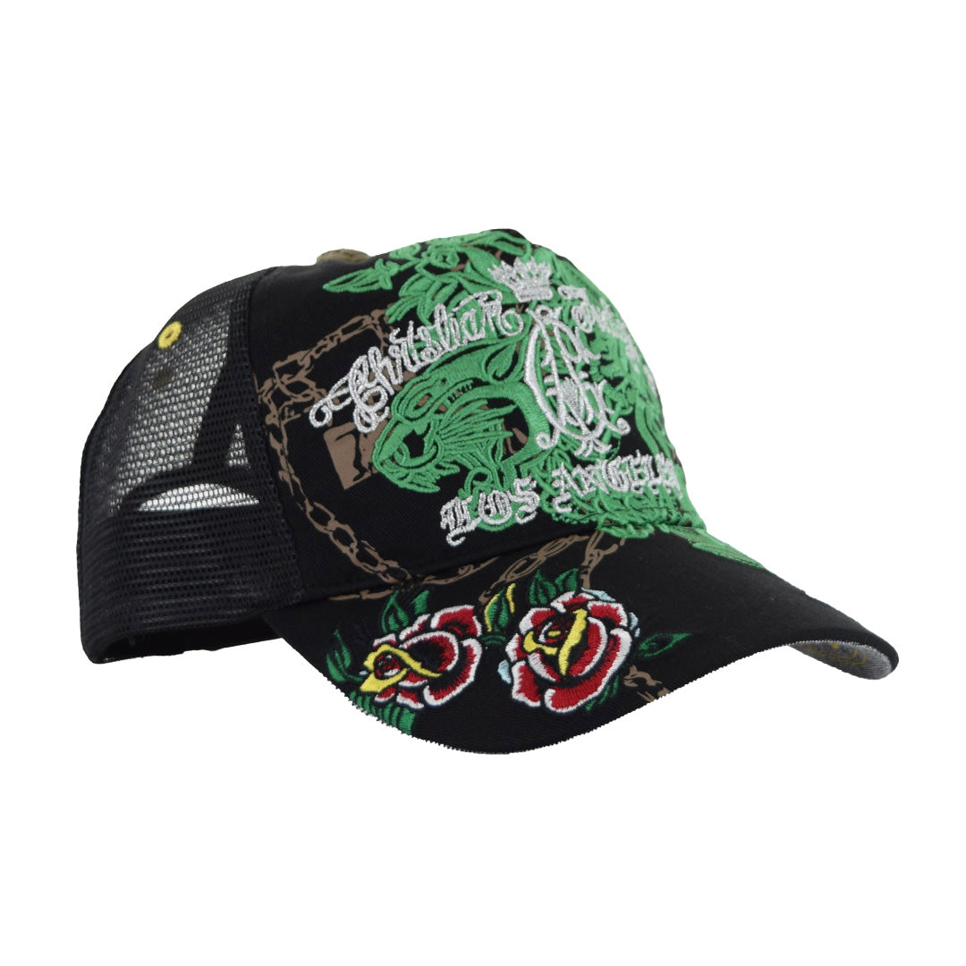 Roses & Panther Trucker Hat